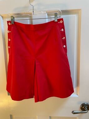 Vintage Sears Red  Culottes Size 12